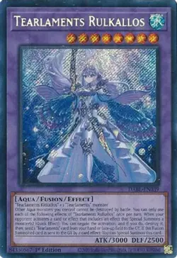 Yugioh! LP Tearlaments Rulkallos - DABL-EN039 - Secret Rare - 1st Edition Lightl - Image 1