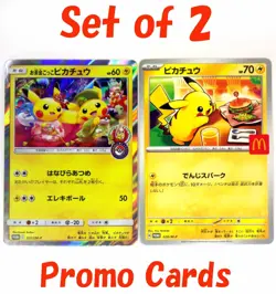 Tea party 325/SM-P Pikachu McDonald's Promo 020/M-P Japanese Pokemon Card TCG - Image 1