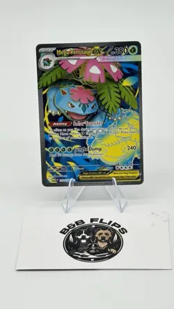 Pokemon Mega Venusaur EX Holo Rare Card 155/132 NM Mega Evolution - Image 1
