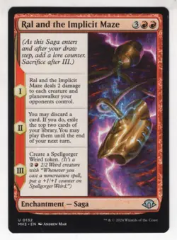 MTG Modern Horizons 3 Uncommon Card #132 Ral and the Implicit Maze - Image 1