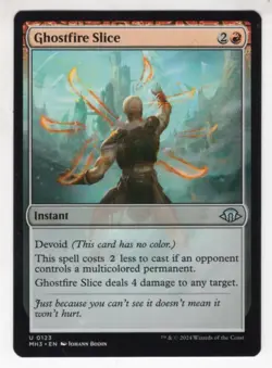 MTG Modern Horizons 3 Uncommon Card #123 Ghostfire Slice - Image 1