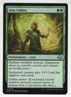 MTG Modern Horizons 3 Uncommon Card #160 Lion Umbra - Image 1