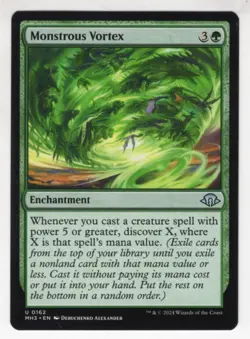 MTG Modern Horizons 3 Uncommon Card #162 Monstrous Vortex - Image 1