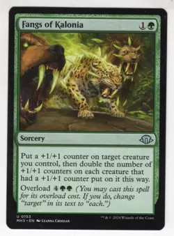MTG Modern Horizons 3 Uncommon Card #153 Fangs of Kalonia - Image 1