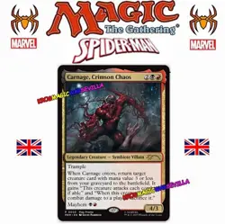 MTG Carnage, Crimson Chaos - Marvel Spider Man Standard Showdown Promo NEW - Image 1