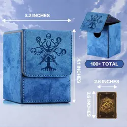 Deck Box for MTG MTG Deck Box Fits 110 Single Sleeved Commander Cards Trading - Image 3