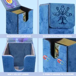 Deck Box for MTG MTG Deck Box Fits 110 Single Sleeved Commander Cards Trading - Image 4