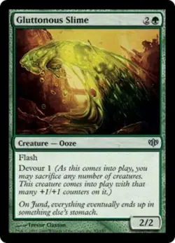 Gluttonous Slime -Foil Medium Play MTG Conflux - Image 1
