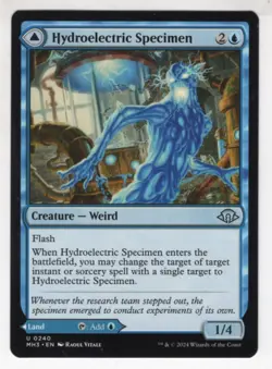 MTG Modern Horizons 3 Uncommon Card #240 Hydroelectric Specimen - Image 1