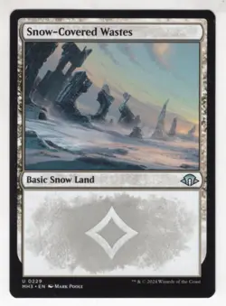 MTG Modern Horizons 3 Uncommon Card #229 Snow-Covered Wastes - Image 1