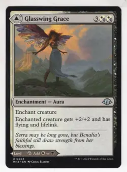 MTG Modern Horizons 3 Uncommon Card #254 Glasswing Grace - Image 1