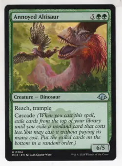 MTG Modern Horizons 3 Uncommon Card #284 Annoyed Altisaur - Image 1