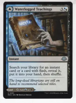 MTG Modern Horizons 3 Uncommon Card #261 Waterlogged Teachings - Image 1