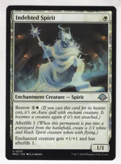 MTG Modern Horizons 3 Uncommon Card #31 Indebted Spirit - Image 1