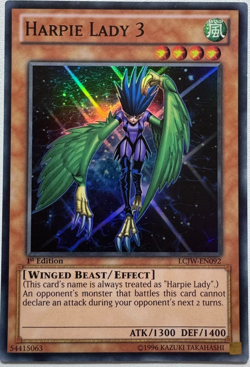 Harpie Lady 3 - LCJW-EN092 | 1st Edition Super Rare NM YuGiOh! TCG Card - Image 1
