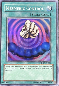 Mesmeric Control- Super Rare Holo The Dawn Of Destiny DOD-EN001 YuGiOh TCG Card - Image 1