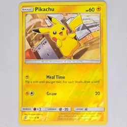 Pikachu 55/236 Unified Minds Reverse Holo Common Pokemon Card TCG English LP - Image 1