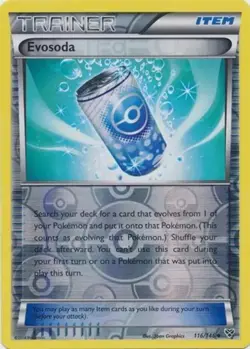 Evosoda 116/146 Reverse Holo XY Pokemon Card LP - Image 1