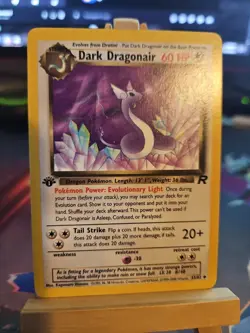 Pokemon Dark Dragonair #33/82 1st Edition Non-Holo Card NM Rocket - Image 1
