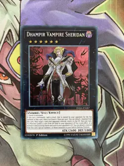 DASA-EN007 Dhampir Vampire Sheridan Secret Rare Edition NM Yugioh Card - Image 1