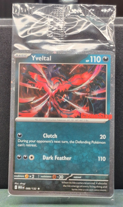 Yveltal 088/132 SEALED Pokemon Mega Evolution Stamped Promo Gamestop Holo Card - Image 1
