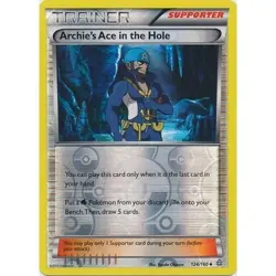 Archie's Ace in the Hole 124/160 Reverse Holo Primal Clash Pokemon Card NM - Image 1