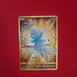 Celebrations Mew Full Art Ultra Rare Gold Holo 25/25 Pokemon Card NM - Image 1