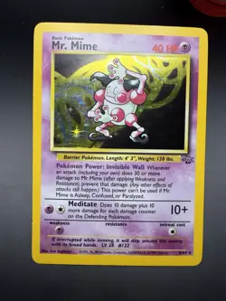 Pokemon TCG Mr. Mime Jungle Holo Rare Card 6/64 - Image 3