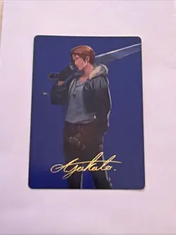 GOLD SIGNATURE Squall, SeeD Mercenary 47/53 Final Fantasy Art Series MTG Card - Image 1