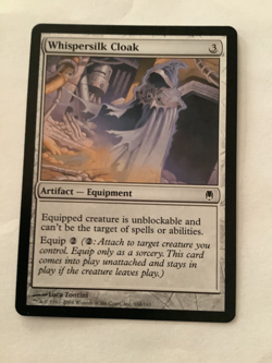 MTG Whispersilk Cloak Darksteel NM Magic the Gathering - Image 1