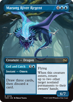 Marang River Regent 0378 ~ **Borderless, Double Sided** Rare Tarkir Dragonstorm - Image 2