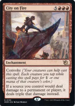 City on Fire - March of the Machine - Magic MTG NM - Image 1
