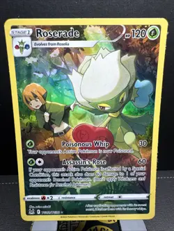 Roserade TG02/TG30 SWSH Lost Origin Trainer Gallery Holo Pokemon TCG 2022 Card - Image 1