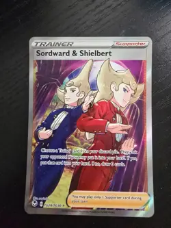 Sordward & Shielbert TG28/TG30 Full Art Trainer Silver Tempest Holo Pokemon TCG - Image 3