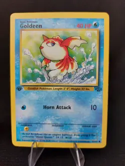 Goldeen 53/64 - 1st Edition Jungle Vintage 1999 WoTC Pokemon TCG - LP - Image 1