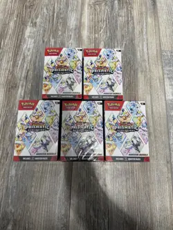 5x Pokemon TCG Prismatic Evolutions Booster Bundle 6 Packs - Image 1