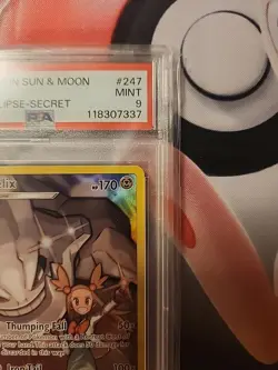 2019 POKEMON SUN & MOON COSMIC ECLIPSE SECRET #247 FULL ART/STEELIX PSA 9 - Image 2