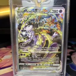 Pokemon TCG Mewtwo VSTAR GG44 Crown Zenith Galarian Gallery Alt Art Holo Rare NM - Image 1