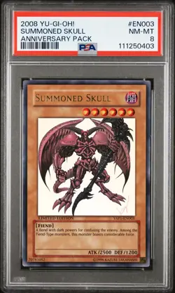 Yu-Gi-Oh! Anniversary Pack Summoned Skull 2008 YAP1-EN003 Limited Edition PSA 8 - Image 1