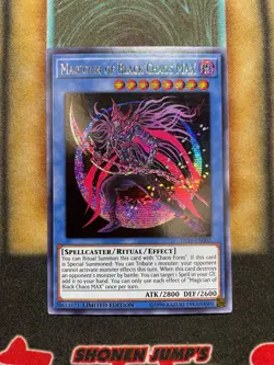 Yugioh Magician Of Black Chaos MAX TN19-EN002 Secret Rare Limited Edition NM - Image 1