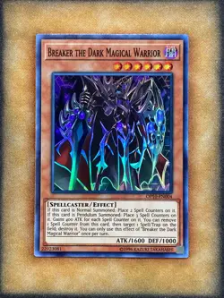 Yugioh Breaker the Dark Magical Warrior OP10-EN004 Super Rare NM - Image 1