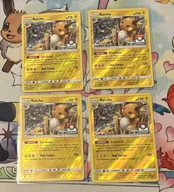 1st, 2nd, 3rd, 4th Place League Raichu SET 41/147 - Pokemon Cards - Image 1