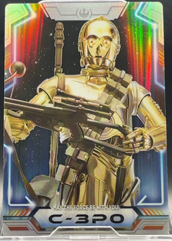 C-3PO #9 Star Wars Episode Special Edition Wafer Card Bandai Holo TCG Movie - Image 1