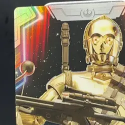 C-3PO #9 Star Wars Episode Special Edition Wafer Card Bandai Holo TCG Movie - Image 2