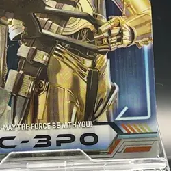 C-3PO #9 Star Wars Episode Special Edition Wafer Card Bandai Holo TCG Movie - Image 4