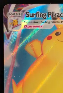 Pokemon Celebrations Surfing Pikachu VMAX Holo Ultra Rare Card 009/025 - Image 2