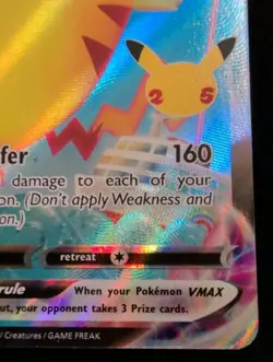 Pokemon Celebrations Surfing Pikachu VMAX Holo Ultra Rare Card 009/025 - Image 5