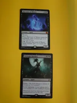 Harvester of Misery BIG & Midnight BAnshee. MM2 Spirit rare MTG 2 Card. - Image 1