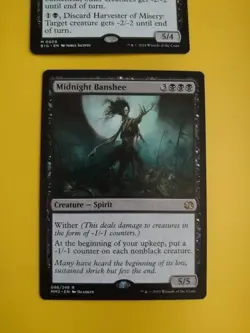 Harvester of Misery BIG & Midnight BAnshee. MM2 Spirit rare MTG 2 Card. - Image 2
