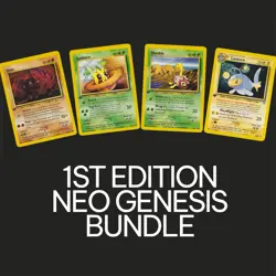 Pokemon TCG Neo Genesis 1st Edition Vintage Bundle NM/LP x4 Card Lot - Image 1